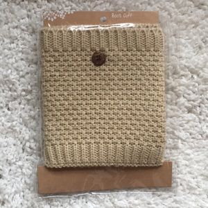 💚3/15 Crotchet Boot Cuff - Tan